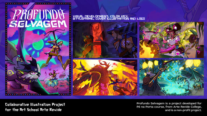 Profundo Selvagem - Cover & Styleframe Illustrations