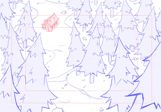Goo Jit Zu Meteor Madness - Background Art (Rough Layout)
