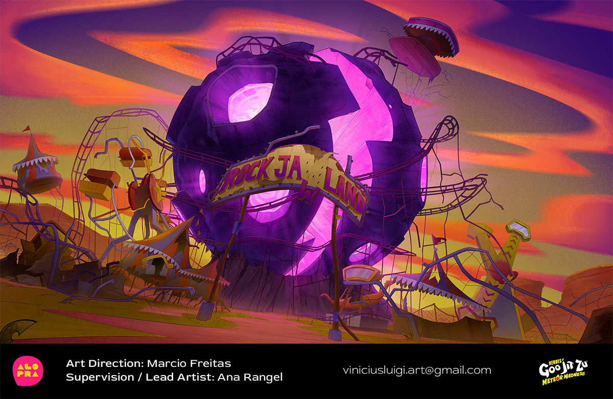 Goo Jit Zu Meteor Madness - Background Art